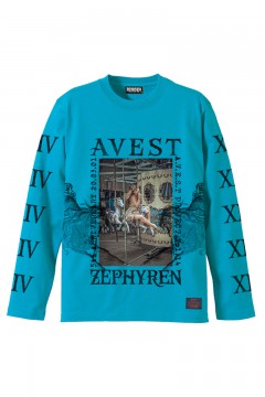 A.V.E.S.T project vol.14 L/S TEE TURQUOISE