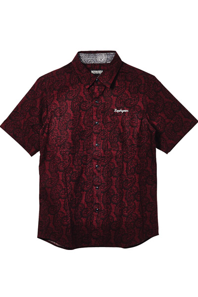 PAISLEY SHIRT S/S-Resolve- RED
