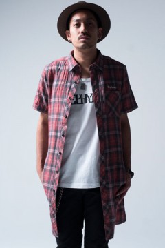 LONG CHECK SHIRT S/S RED