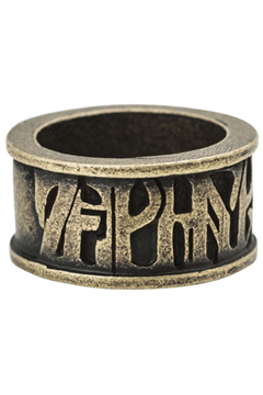 METAL RING -VISIONARY- ANTIQUE.GOLD