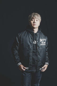 A.V.E.S.Tproject vol.17 LIMITED MY FIRST STORY COLLEGE LOGO11 STADIUM JACKET BLACKxWHITE