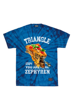 TRIANGLE'24xZephyren - Alien Pizza - S/S TEE TieDye BLUE