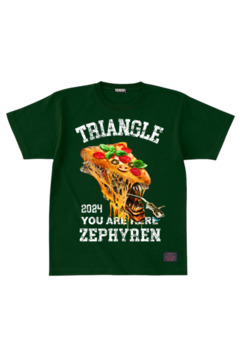 TRIANGLE'24xZephyren - Alien Pizza - S/S TEE GREEN