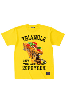 TRIANGLE'24xZephyren - Alien Pizza - S/S TEE YELLOW