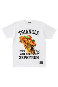 TRIANGLE'24xZephyren - Alien Pizza - S/S TEE WHITE