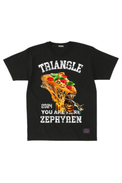 TRIANGLE'24xZephyren - Alien Pizza - S/S TEE BLACK