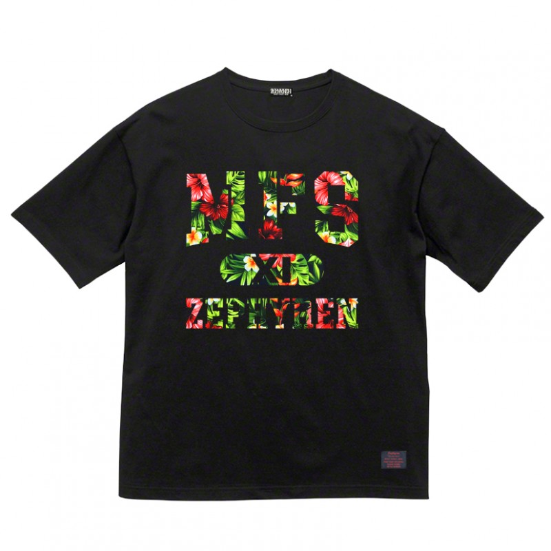 A.V.E.S.Tproject vol.17 LIMITED EDITION MY FIRST STORY COLLEGE LOGO11 BIG TEE BLACKxFLOWER