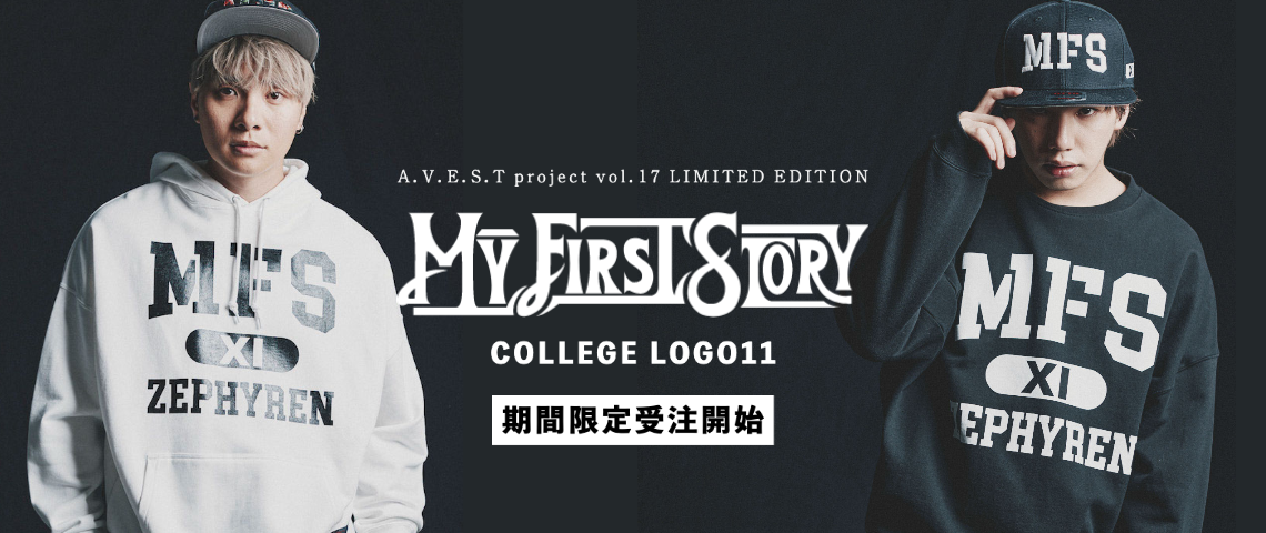 MY FIRST STORY×Zephyren『COLLEGE LOGO 11』コラボアイテムが予約受注開始!