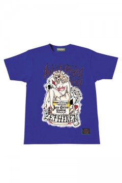 S/S TEE -glossy girl- BLUE