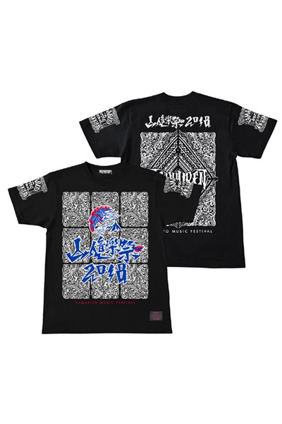 山人音楽祭2018×Zephyren S/S TEE BLACK