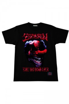 S/S TEE　-Take you down a peg- BLACK