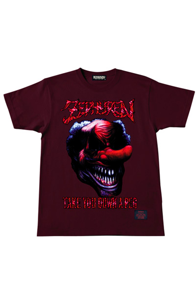 S/S TEE　-Take you down a peg- BURGUNDY