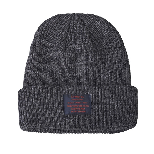 KNIT CABLE BEANIE - You Are Here - CHARCOAL
