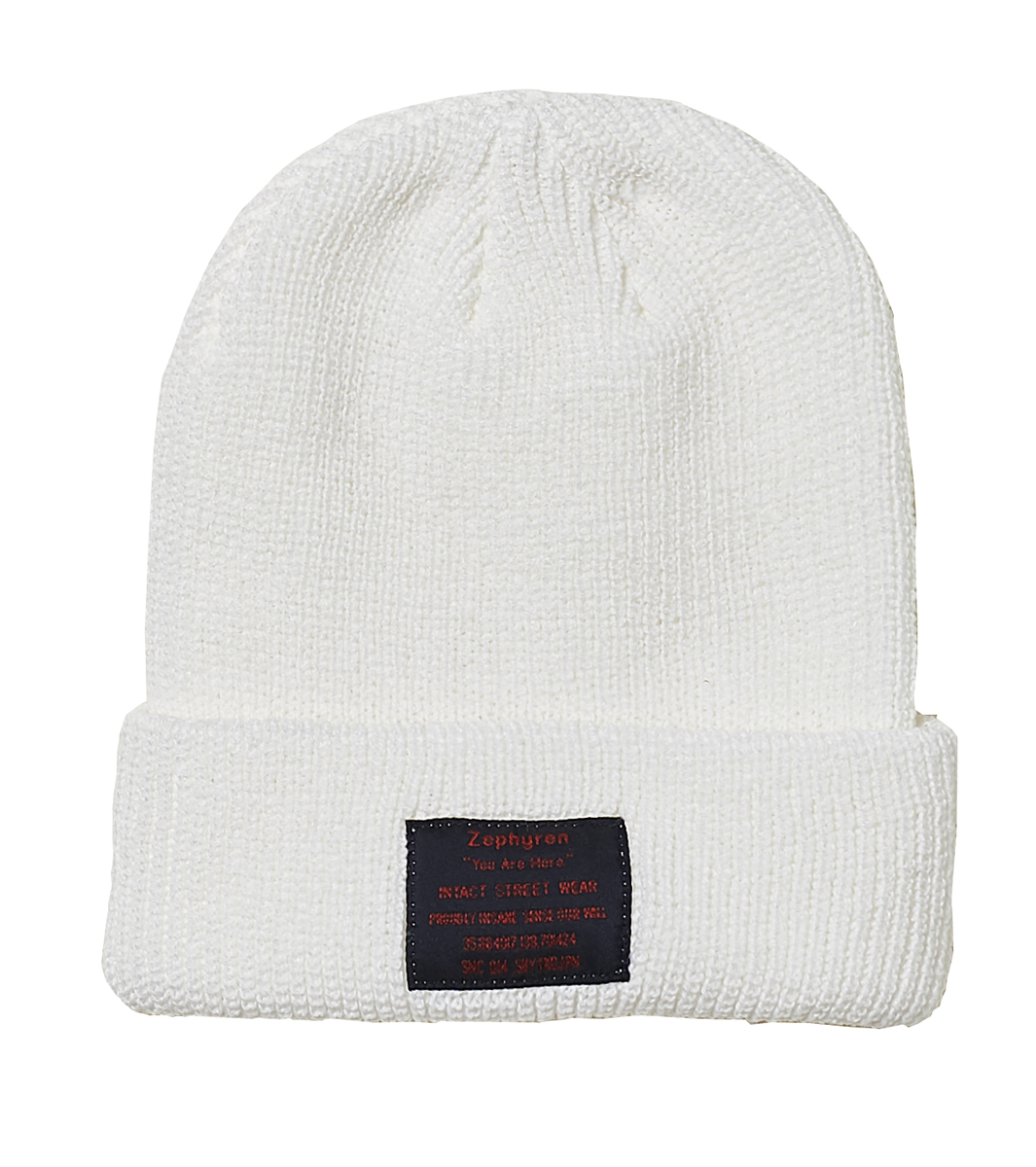 KNIT Beanie -You Are Here WHITE