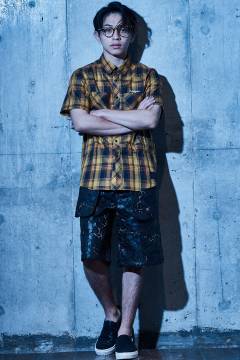 Zephyren Online Store / CHECK SHIRT S/S - Resolve - MUSTARD