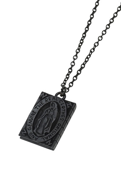 METAL NECKLACE - Guadalupe - BLACK