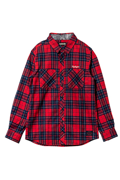 CHECK SHIRT L/S  RED