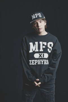 A.V.E.S.Tproject vol.17 LIMITED EDITION MY FIRST STORY COLLEGE LOGO11 BIG SWEAT BLACKxWHITE