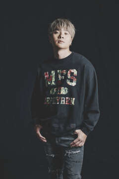 A.V.E.S.Tproject vol.17 LIMITED EDITION MY FIRST STORY COLLEGE LOGO11 BIG SWEAT BLACKxFLOWER