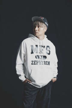 A.V.E.S.Tproject vol.17 LIMITED MY FIRST STORY COLLEGE LOGO11 BIG PULLOVER HOODIE WHITE