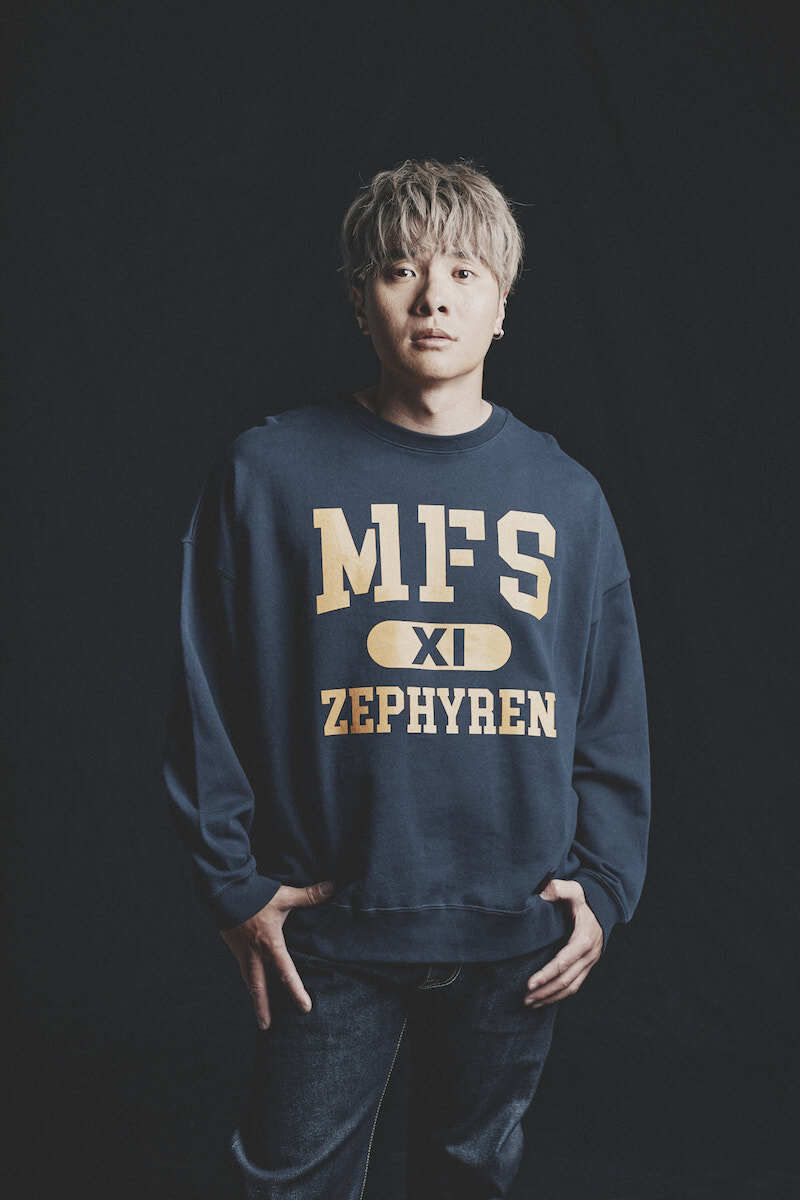 A.V.E.S.Tproject vol.17 LIMITED EDITION MY FIRST STORY COLLEGE LOGO11 BIG SWEAT NAVY