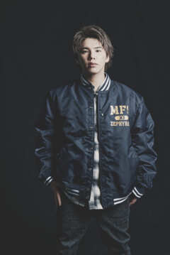 A.V.E.S.Tproject vol.17 LIMITED MY FIRST STORY COLLEGE LOGO11 STADIUM JACKET NAVY