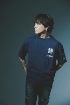 優里 ベテルギウス 長袖Tシャツ ブラック Mサイズ Zephyren Online Store / 優里xZEPHYREN -Betelgeuse- S/S TEE NAVY