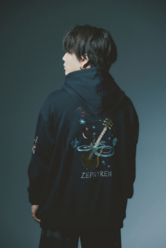 優里×ZEPHYREN YouRe Betelgeuse パーカー ブラック 優里xZEPHYREN -Betelgeuse- PARKA BLACK / ロックファッション