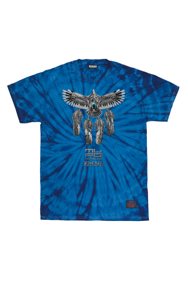 S/S TEE MURO FESTIVAL 2024×ZEPHYREN Muro's eagle Tiedye-BLUE