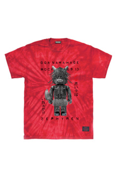 S/S TEE ナマハゲロックフェス2024×Zephyren OG@BRICK Tiedye-RED