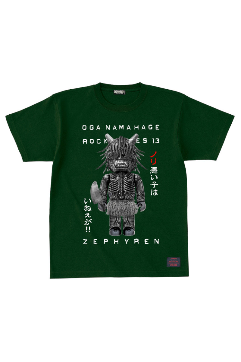 S/S TEE ナマハゲロックフェス2024×Zephyren OG@BRICK D.GREEN