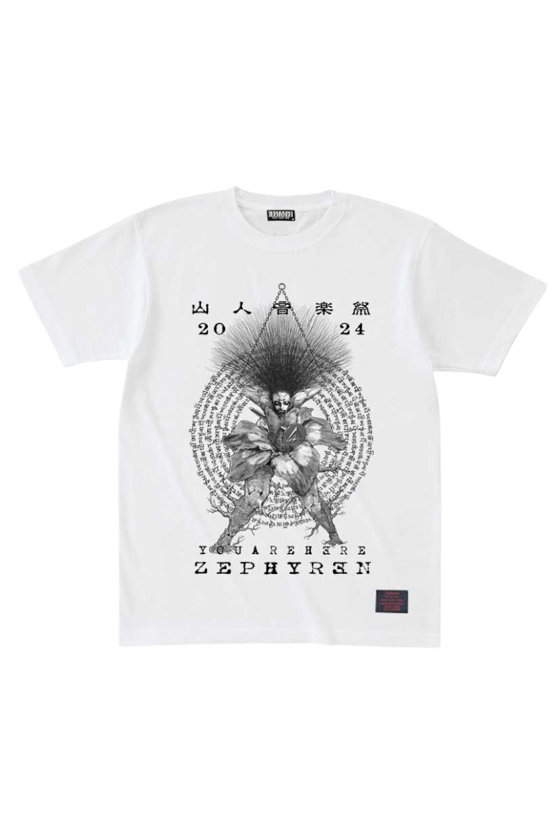 S/S TEE 山人音楽祭2024×ZEPHYREN Enlightenment〜目覚め・悟り WHITE