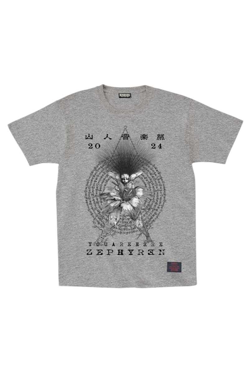 S/S TEE 山人音楽祭2024×ZEPHYREN Enlightenment〜目覚め・悟り GRAY