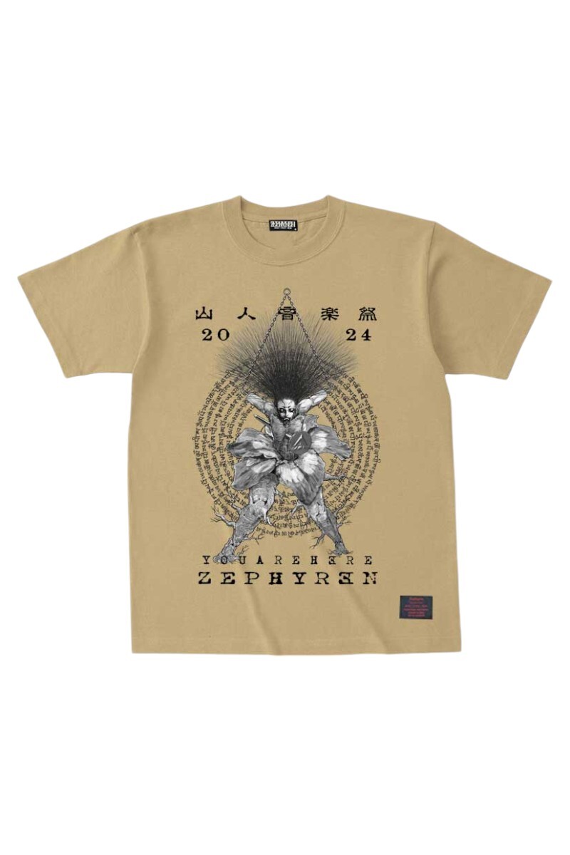 S/S TEE 山人音楽祭2024×ZEPHYREN Enlightenment〜目覚め・悟り KHAKI