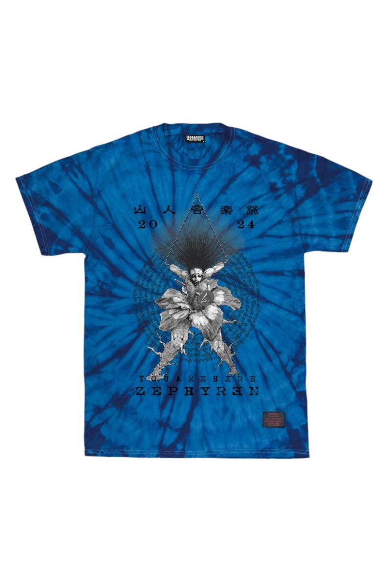 S/S TEE 山人音楽祭2024×ZEPHYREN Enlightenment〜目覚め・悟り Tie-Dye BLUE