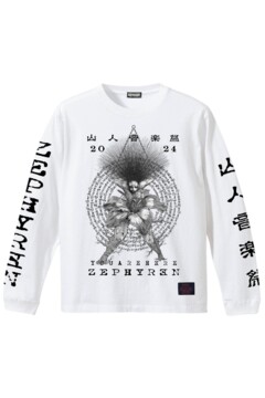 L/S TEE 山人音楽祭2024×ZEPHYREN Enlightenment〜目覚め・悟り WHITE