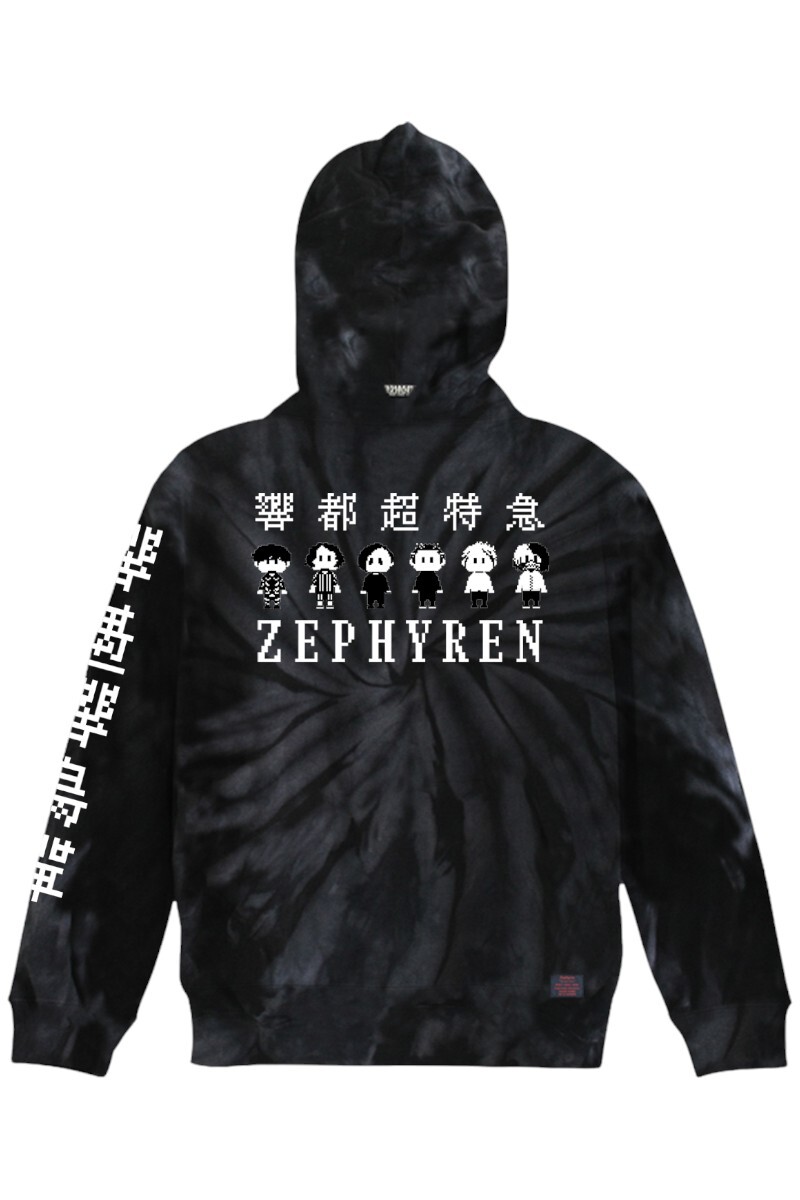 PARKA 響都超特急2024×ZEPHYREN - 樂(ガク) - Tiedye-BLACK