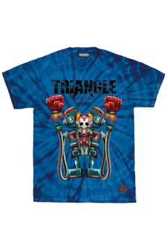 TRIANGLE'25xZEPHYREN - 裂 (レツ) - S/S TEE TieDye BLUE