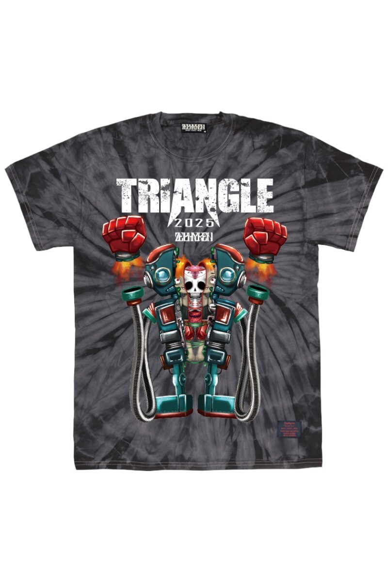 TRIANGLE'25xZEPHYREN - 裂 (レツ) - S/S TEE TieDye BLACK
