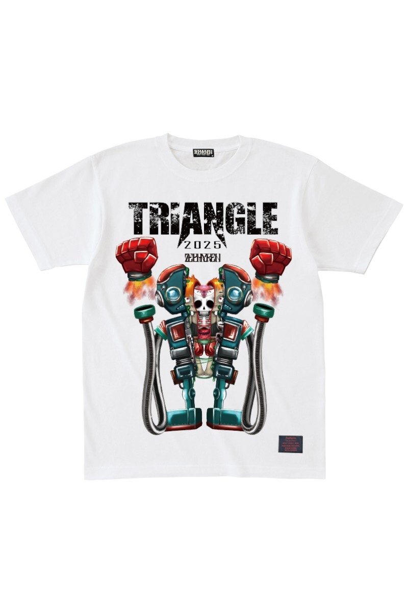 TRIANGLE'25xZEPHYREN - 裂 (レツ) - S/S TEE WHITE