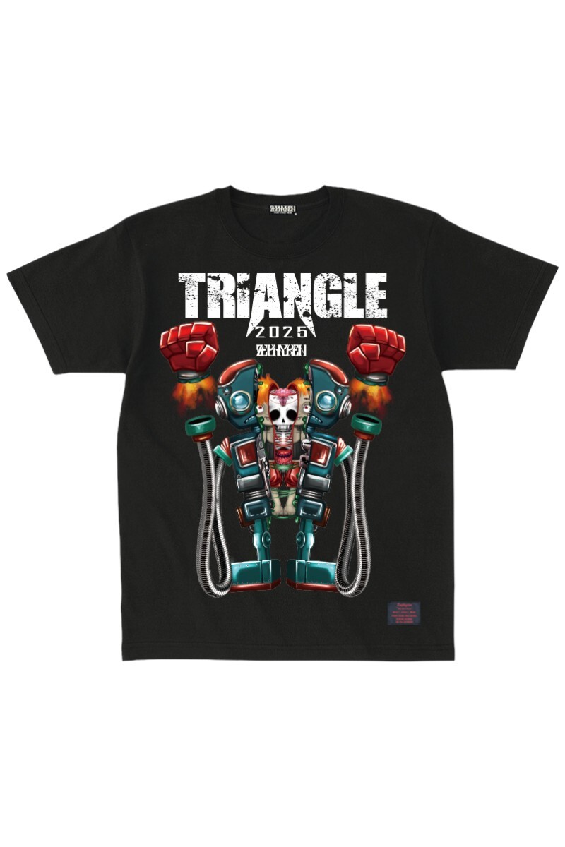 TRIANGLE'25xZEPHYREN - 裂 (レツ) - S/S TEE BLACK