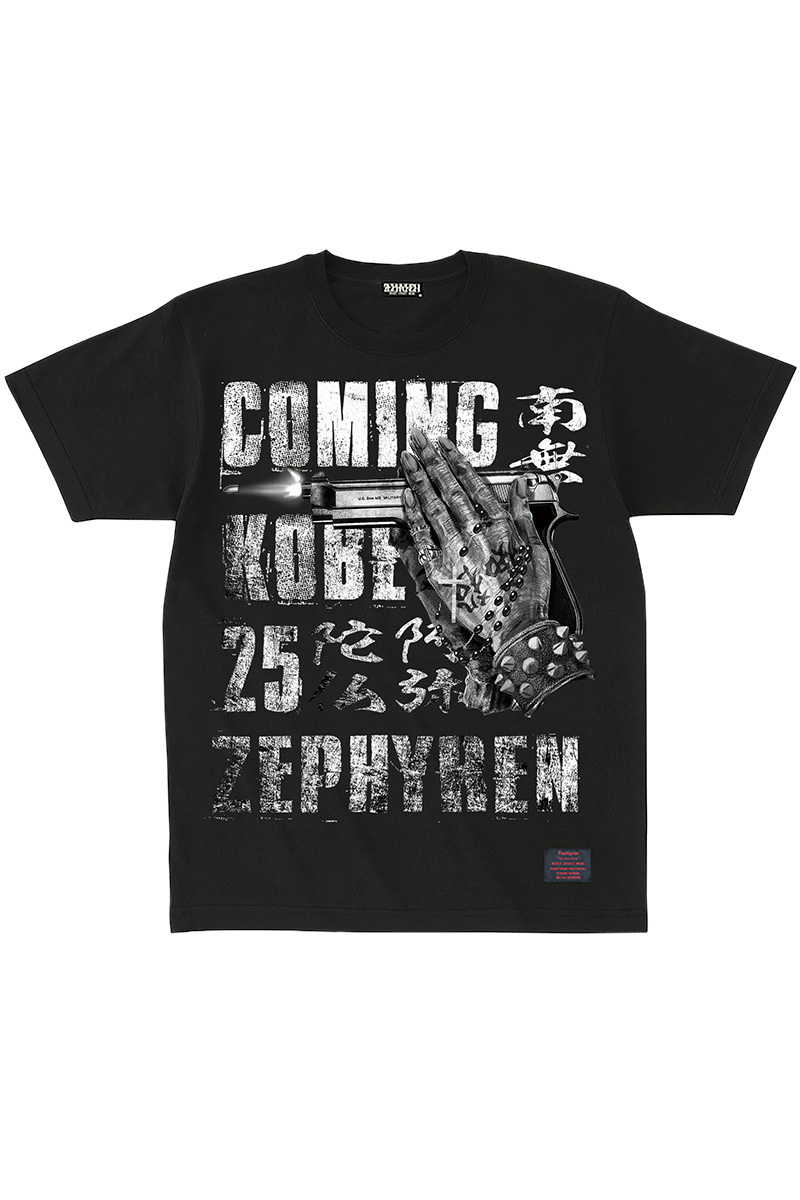 COMING KOBE 2025×ZEPHYREN S/S TEE BLACK