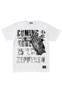 COMING KOBE 2025×ZEPHYREN S/S TEE WHITE