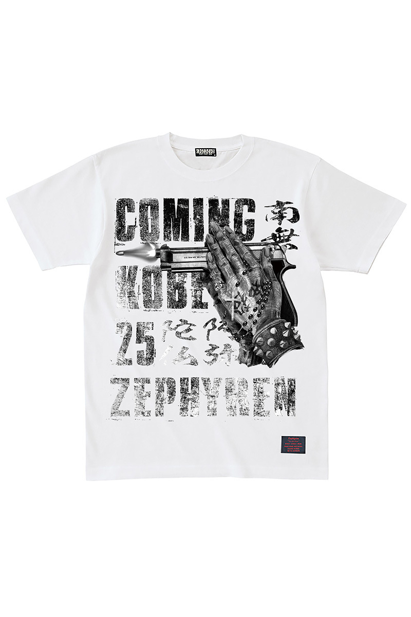 COMING KOBE 2025×ZEPHYREN S/S TEE WHITE
