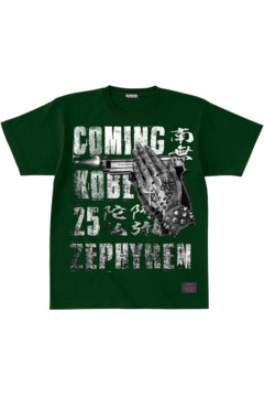 COMING KOBE 2025×ZEPHYREN S/S TEE D.GREEN