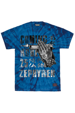 COMING KOBE 2025×ZEPHYREN S/S TEE TIE DYE BLUE
