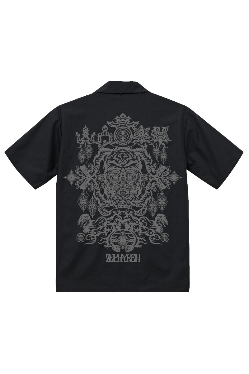 OPEN COLLAR SHIRT 山人音楽祭2025×ZEPHYREN -Dope- BLACK/GRAY