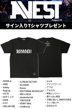 【抽選】ZEPHYREN Presents A.V.E.S.T project vol.19 サイン入りTシャツ